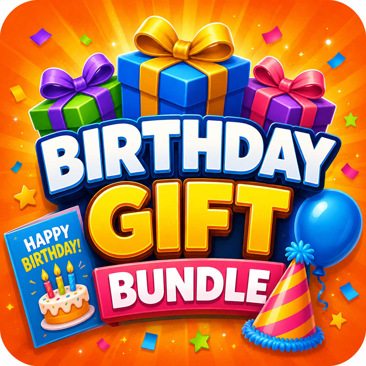 Birthday gift bundle product graphic