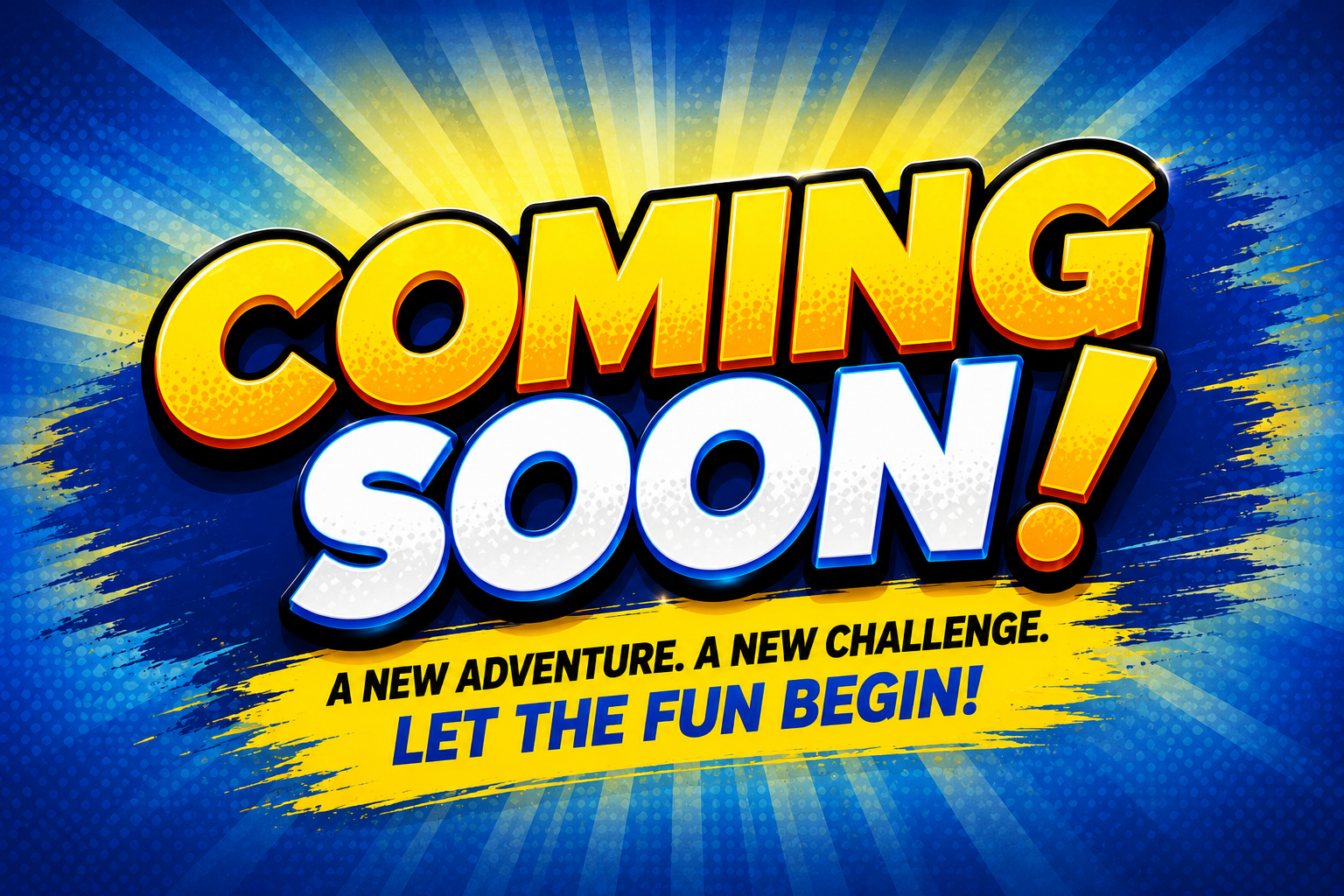 Coming soon video graphic