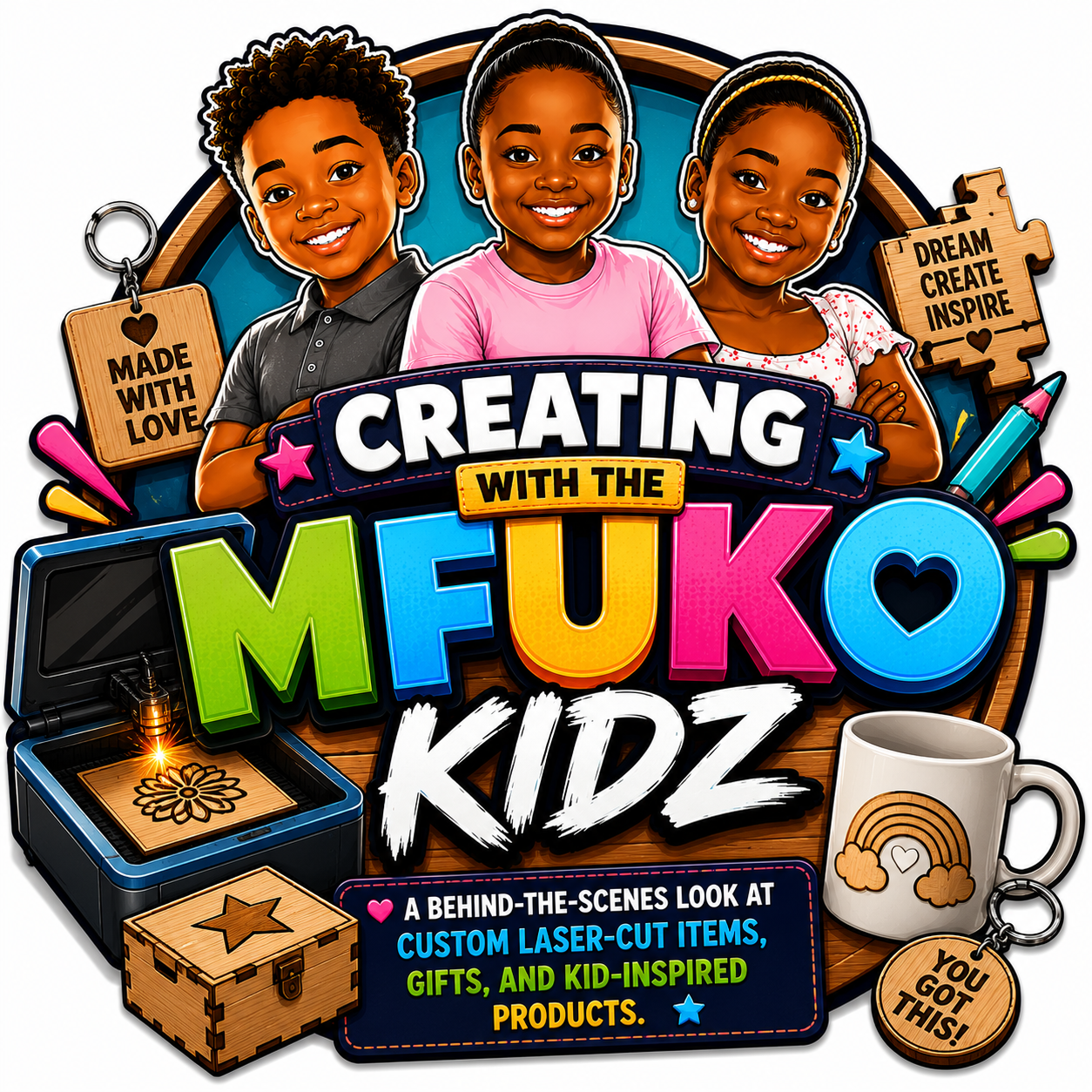 Creating with the Mfuko Kidz logo